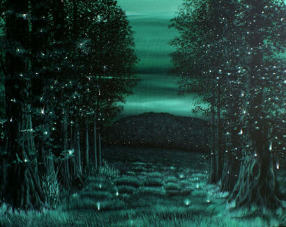 ALBERI DI LUCE - a Paint Artowrk by BETTI DE CANDIA